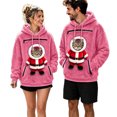 thumbnail image 3 of JAJAHO Unisex Christmas Santa Cat Hoodie Pet Holder Kitten Puppy Carriers Pullover Fuzzy Sweatshirt With Zipper Pouch, 3 of 6