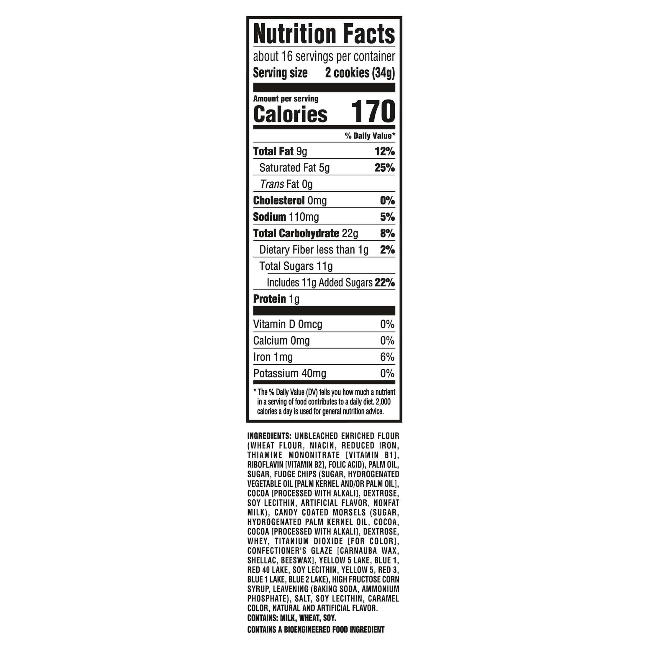 (3 pack) CHIPS AHOY! Crunchy Candy Blasts Fudgy Chocolate Chip Cookies, Family Size, 18.9 oz