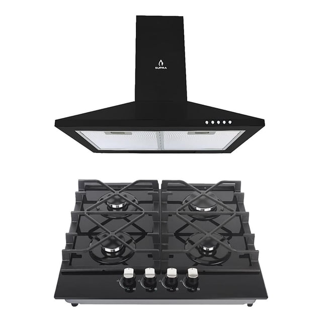 Combo Supra Izan Campana y Parrilla Negro 60 cm