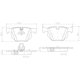 thumbnail image 2 of BALATAS CERAMICAS X6 2016 al 2017 BMW 3.0L L6 Traseras BREMBO ., 2 of 5