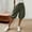 *Army Green, variant on ClodeEU Women's High Waisted Pleated Stretch Waist Harem Knee Length Shorts ,Casual Summer Bermuda Pants Army Green,Women's Plus L