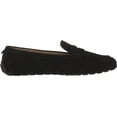 thumbnail image 6 of Sam Edelman Tucker Black Slip On Squared Toe Flat Leather Fashion Loafers (Black, 13), 6 of 6