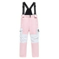 thumbnail image 2 of Atogsazn Kids Boys Baggy Ski Pants Children Snow Windproof Insulated Overalls Pants Outdoor Snowboard Pant A-Pink 10-12 Years, 2 of 4