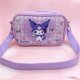 thumbnail image 1 of Sanrio Kawaii Cinnamon Roll Kuromi My Melody Pu bolso de hombro impermeable, bolsa cuadrada pequeña de almacenamiento, 1 of 4