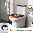 thumbnail image 5 of HELLHERO Cat and Maple leaves Toilet Covers Set of 2 Pieces Soft Lid Cover Set for Toilet Elastic Installation Bathroom Supplies, 5 of 8