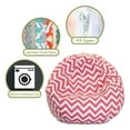 thumbnail image 2 of Coral Chevron Small Classic Bean Bag, 2 of 5