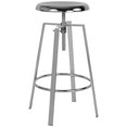 thumbnail image 2 of Home Square Toledo Metal Adjustable Bar Stool in Chrome - Set of 2, 2 of 3
