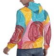 thumbnail image 6 of Sikiie Colorful Wool Balls Men's Hoodie, Essentials Hoodie, Sweatshirt, Pullover Hooded Sweatshirt for Men-4X-Large, 6 of 7