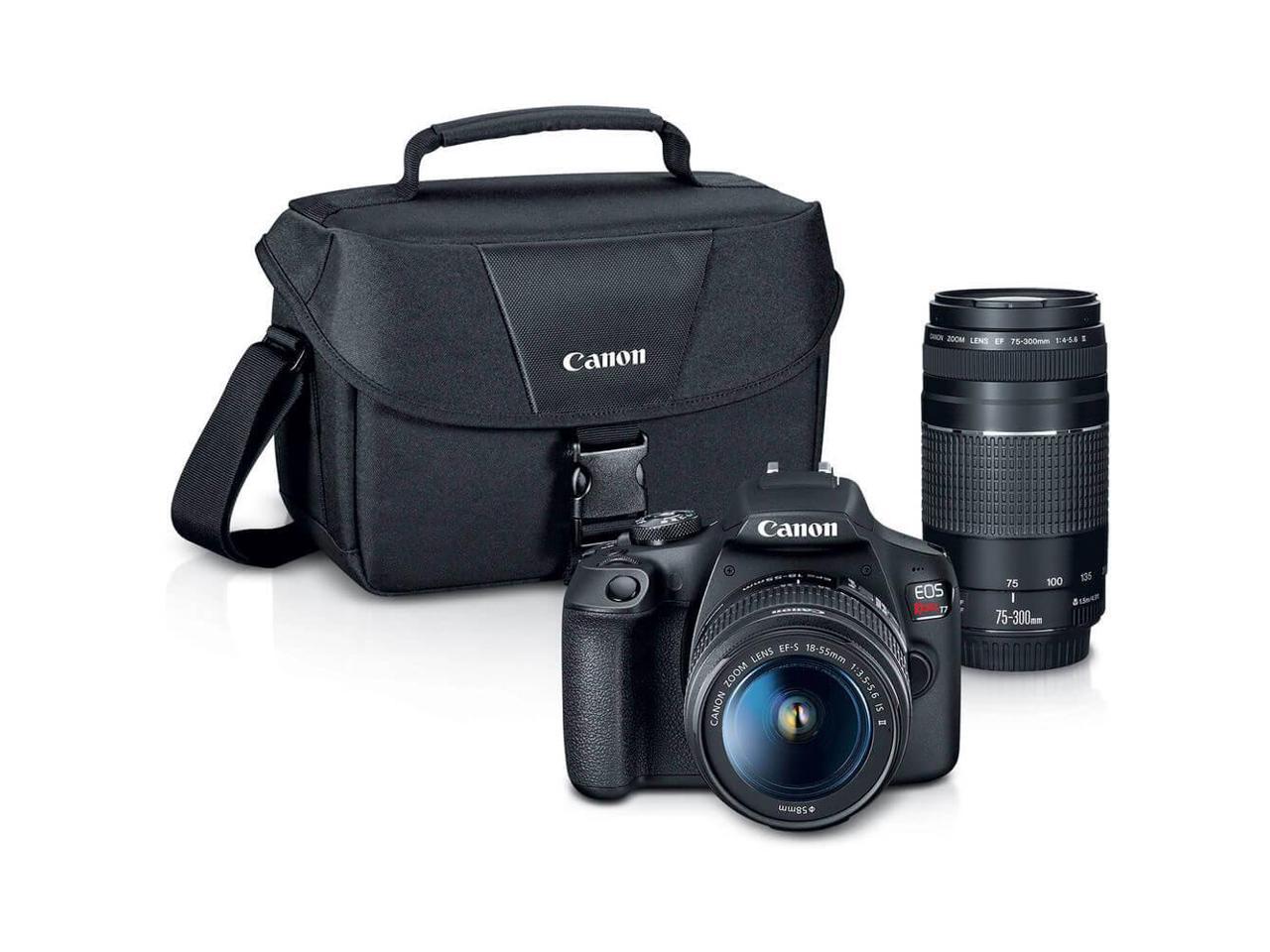 Canon EOS Rebel T7 EF18-55mm + EF 75-300mm Double Zoom KIT T7 EF18-55mm + EF 75-300mm Double Zoom KIT - image 6 of 20