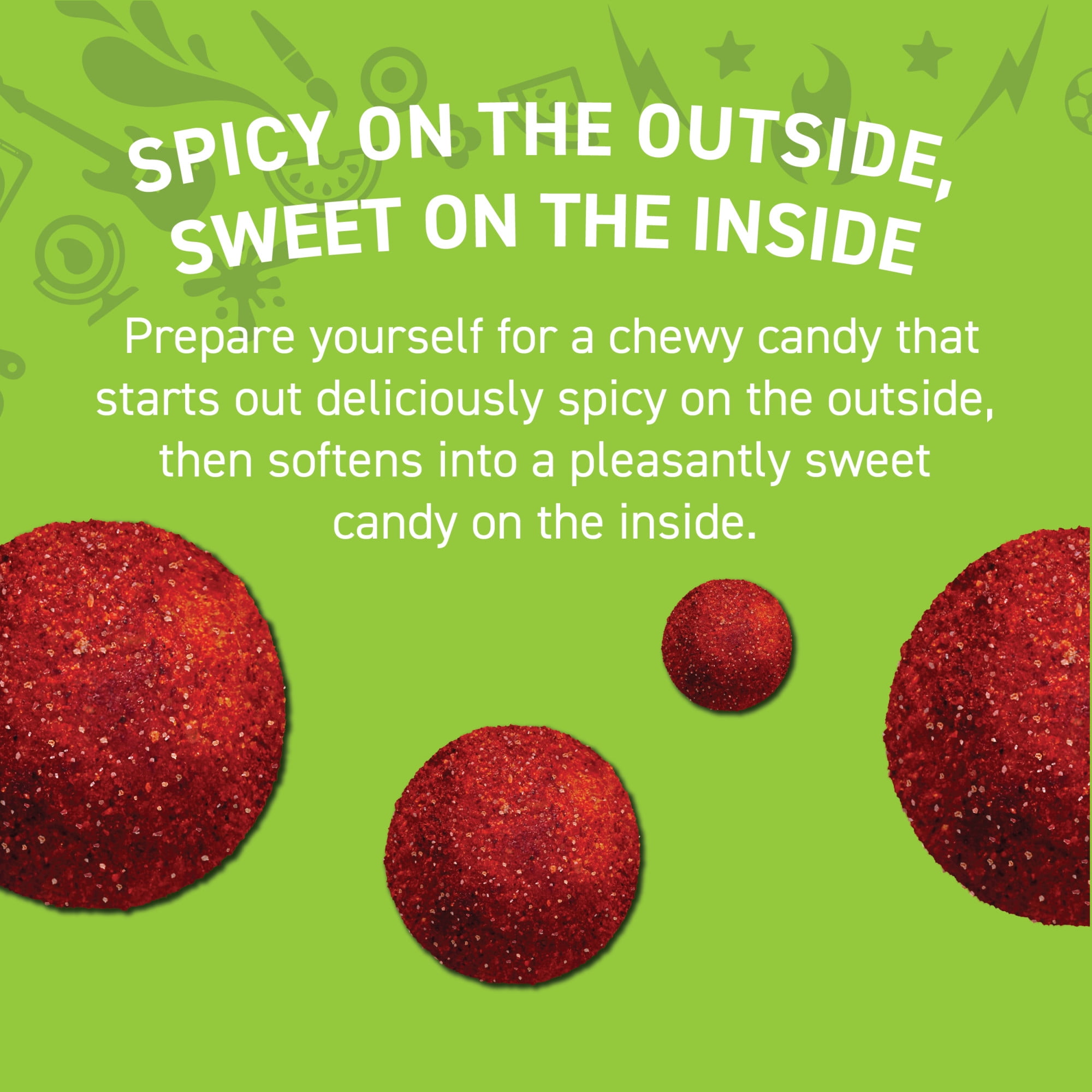 (3 pack) Vero PicaMelon Watermelon Gummies with Chili Pepper Powder, 0.21 oz, 100 Count Bag