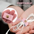 thumbnail image 2 of 16pcs Leather Cord Organizers Cord Holders Useful Cable Management Clips(Random color), 2 of 7