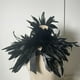 thumbnail image 5 of de plumas, chal, capa de plumas, Cosplay, gargantilla maléfica, bufanda para fiesta de Halloween, vestido elegante Punk, estola, Poncho,, 5 of 9
