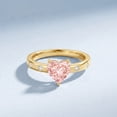 thumbnail image 3 of Rosec Jewels IGI Certified 1 Carat Lab Grown Pink Diamond Heart Engagement Ring (Fancy Pink Color - VS1 Clarity) - Gift for Special Occasions, 14K Yellow Gold, US 12.50, 3 of 7