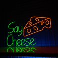thumbnail image 3 of Glowneon Say Cheese Neon Signs, Cheese Shop Wall Lights Decor, 3 of 4