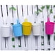 thumbnail image 1 of Pack 10 Metal Hierro Colgante Maceta, Macetas De Jardín Macetas De Metal Titulares De Flores, Valla Pared Jardín Patio Colgante Jardinera Florero Macarena Jardinera colgante maceta, 1 of 8