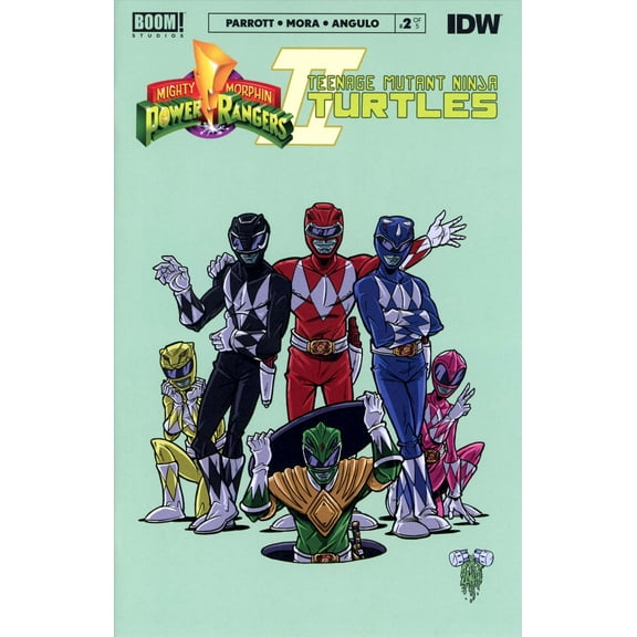 Mighty Morphin Power Rangers/ Teenage Mutant Ninja Turtles II #2C VF ; Boom! Comic Book