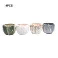 thumbnail image 1 of mmirethe 4pcs Ceramics Breathable Ceramic Plant Pot For Succulent Cactus Transparent And Firm Degradable 1Set, 1 of 6
