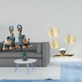 thumbnail image 2 of Escultura moderna de resina de y hoja, adorno artístico, artesanía coleccionable para escritorio, estante, hogar, oficina, dormitorio, decora, 2 of 8