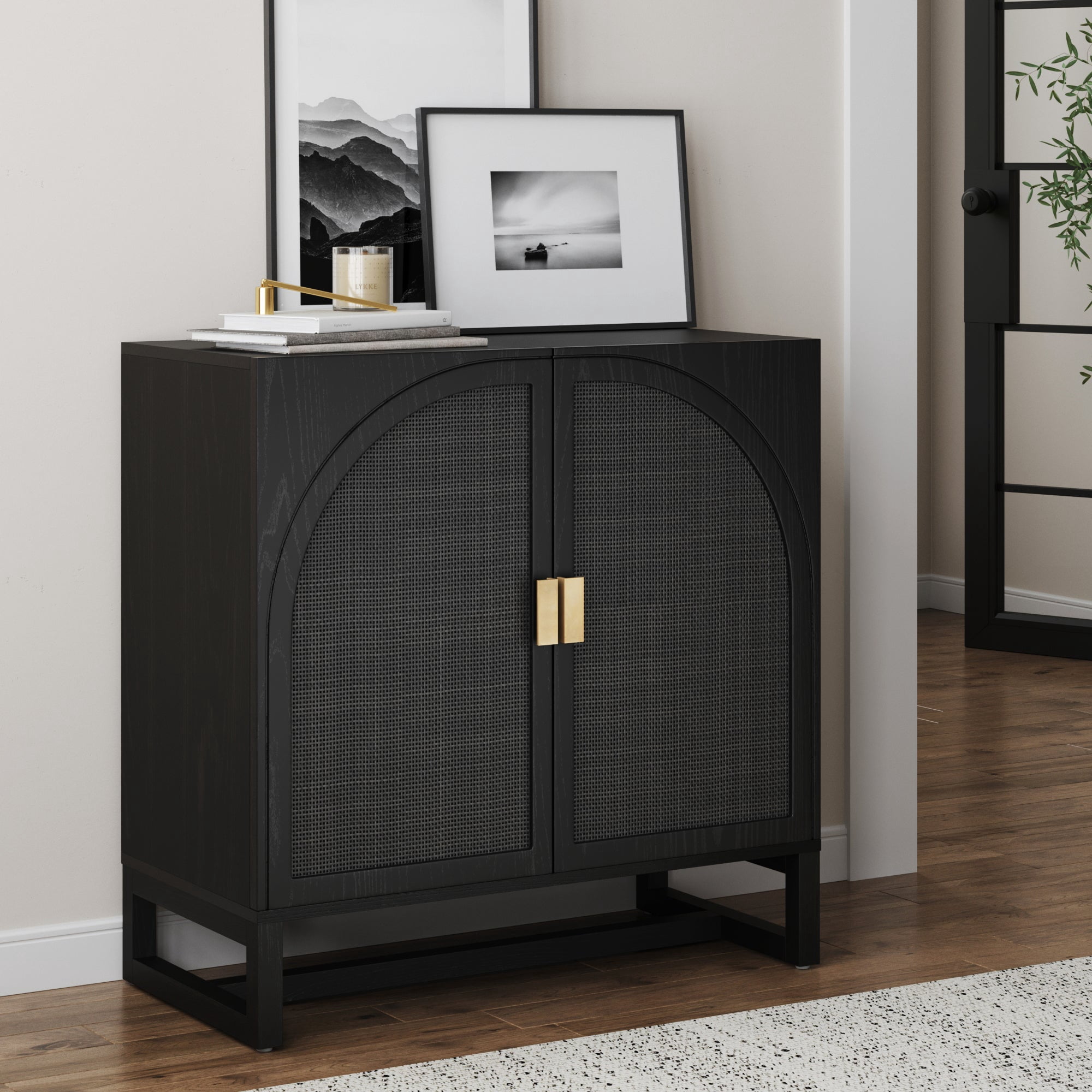 Nathan James 71804 Jasper Modern Sideboard Storage Accent Cabinet