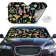 thumbnail image 2 of Balery Bright Mushrooms Windshield Sun Shade, Car Front Window Sunshade Cover ,Automotive Interior Portected Blocks Uv Rays For Car Pickup Truck Suv Accessories- Small, 2 of 7