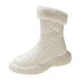 thumbnail image 2 of QISIWOLE New Thick-soled Boots Women Plus Velvet Snow Boots Zipper Women Boots,clearance under 5, 2 of 9