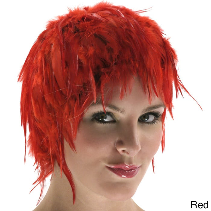 Zucker Feather Products Colorful Dyed Hackle Rooster Feather Wig