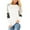 White, variant on Womens Tops Long Sleeve Shirts Round Neck T-Shirts for Women Fall Fashion Leopard Print Tops Casual Workout Pullover Sweatshirts Loose Tunics Tops White Blouses Size L