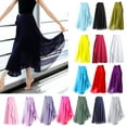 thumbnail image 3 of ZYHARUKO Elegant Chiffon Ballet Wrap Skirt Adjustable Tie Waist Dancewear for Women Dance Swing Long Skirts Gymnastic Over Scarf, 3 of 19
