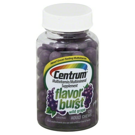 UPC 300054903921 product image for Centrum Flavor Burst Adult Multivitamin Chews, Wild Grape, 120 Ct | upcitemdb.com