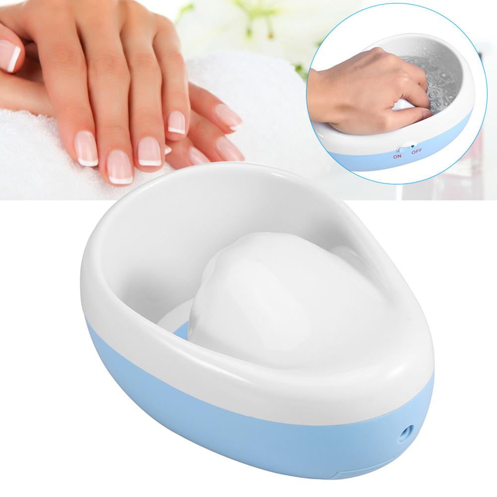 Peahefy Nail Bubble Massage Jet Spa Bowl Nail Polish Remover Dead Skin