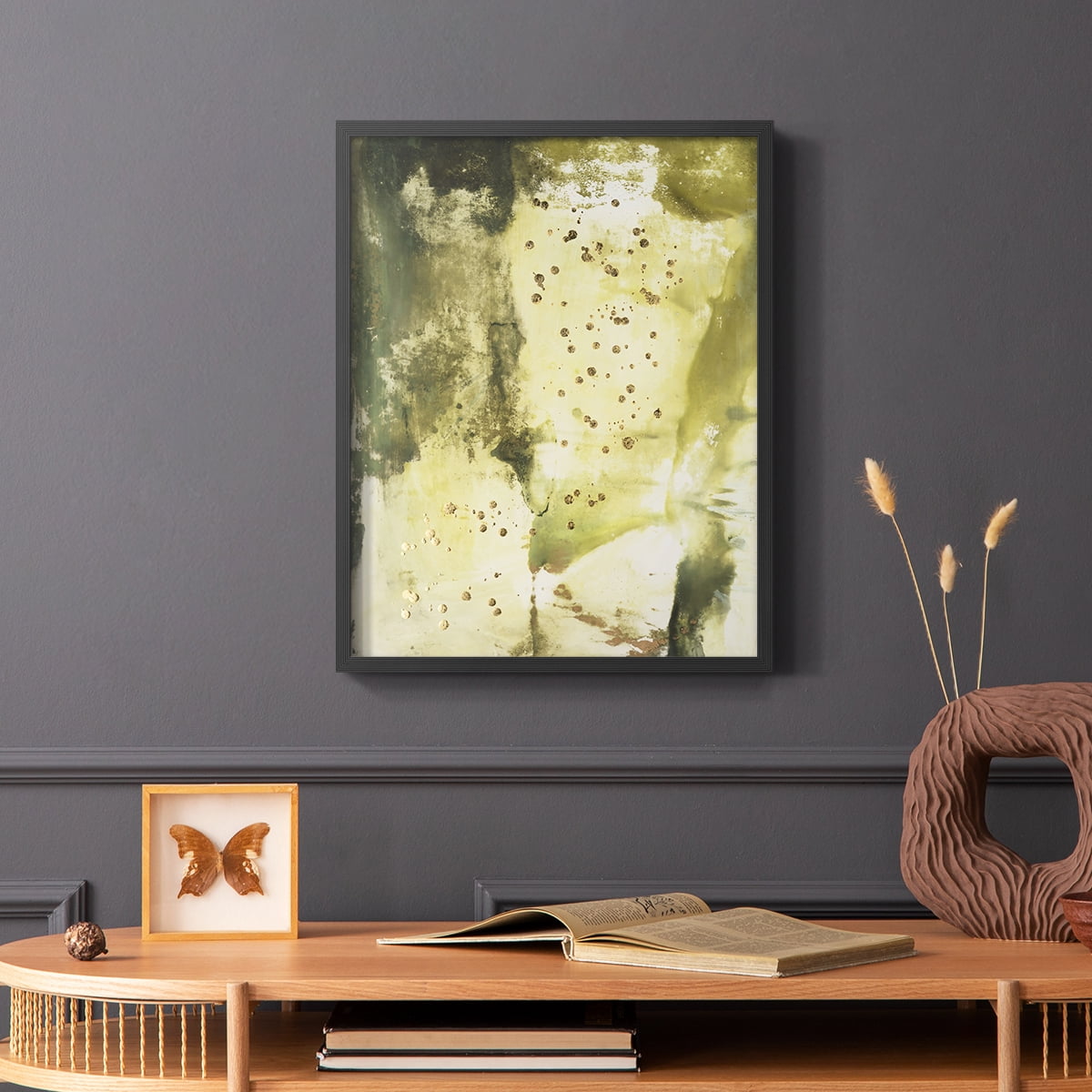 Canyon Diptych II Framed Print in Black Solid Wood Framed Print No Nail Hanging