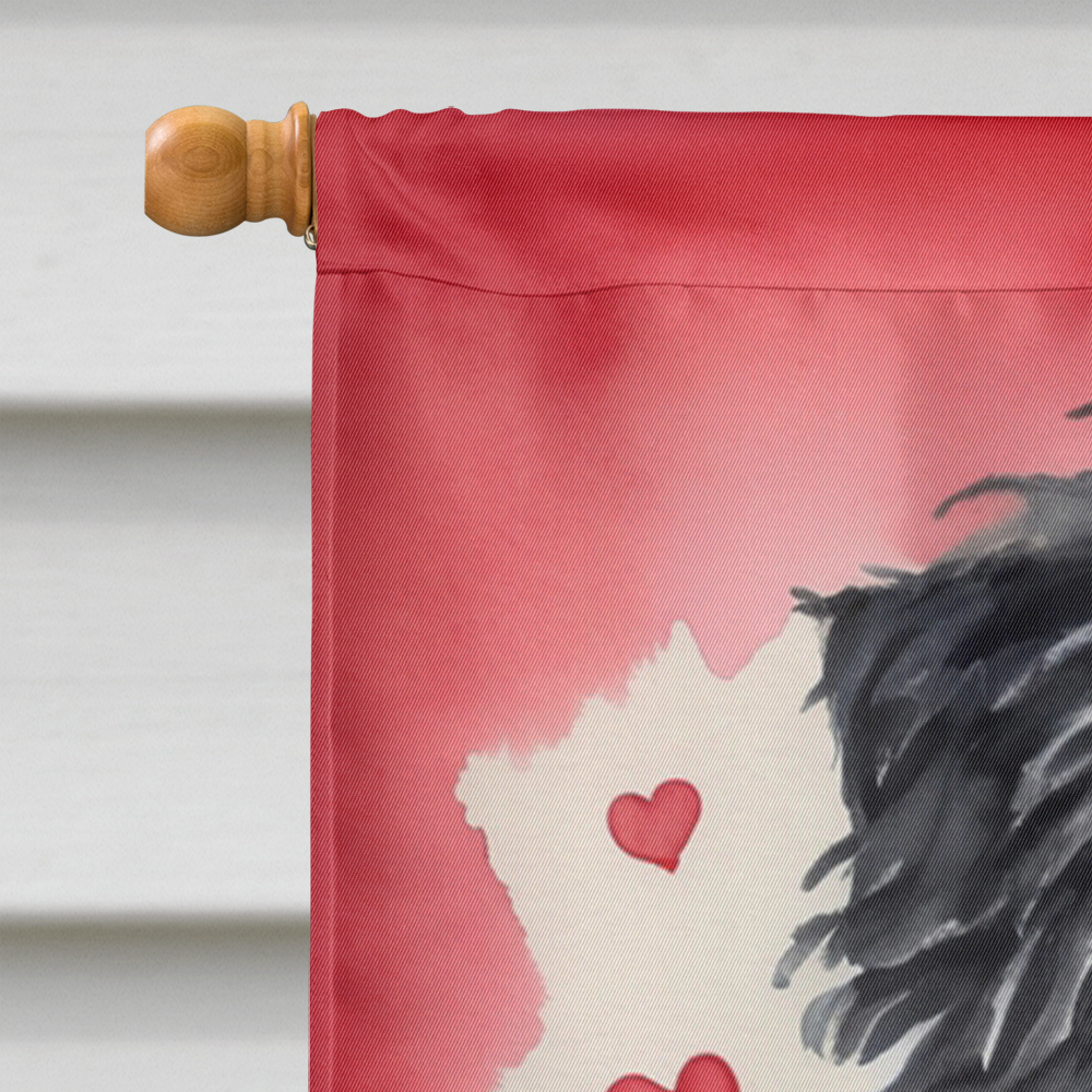 Puli My Valentine House Flag 28 in x 40 in