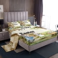 thumbnail image 1 of Erosebridal Happy Easter Sheet Set Twin,Rabbit Eggs Bedding Sets Twin Size,Animal Bedroom Decor,Reversible,Breathable,3pcs, 1 of 7