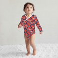 thumbnail image 4 of Xecao Hand Drawn Tomatoes Print Baby unisex-baby Cotton Long-sleeve Bodysuits-6 Months, 4 of 6