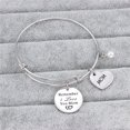 thumbnail image 4 of Mother's Day Bangle Bracelet From Daughter & Son Mom Birthday Gift From Kids Bangle Bracelet For Mom Expandable Bangle Bracelet For Women, 4 of 5