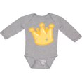 thumbnail image 3 of Inktastic Gold Crown Boys or Girls Long Sleeve Baby Bodysuit, 3 of 5