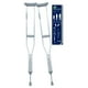 thumbnail image 1 of MEDICAL STORE Juego De 2 Muletas Axilares de Aluminio Premium Soporta hasta 135 Kilos Ayuda en tu Rehabilitación, 1 of 10