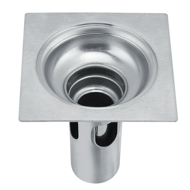 Siphon de Sol en Acier Inoxydable,Anti-Odeur Carré de Salle de Bain