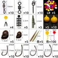 thumbnail image 2 of Carp Fishing Tackle Box Kit 328pcs Fishing Accessories Set with Swivels Hooks Sleeves Rubber Tubing for Rig Making Hair Rig Fishing Equipment C, 2 of 4