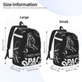 thumbnail image 3 of Lsque I Need More Space Pattern Canvas Daypack, Durable Backpack, High-quality Versatile Backpack,Vintage Compact Backpack-Small, 3 of 6