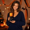 thumbnail image 6 of Halloween Pumpkin LED Candle Light, Battery Operated Flameless Candle with Black Stand for Mantel, Party, Indoor Home Decor, 6 of 6