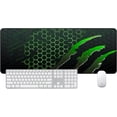 thumbnail image 3 of Mouse Pad Gamer Profesional Bluelander, Base de Goma Antideslizante, Verde, 3 of 7