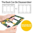 thumbnail image 4 of Yayeee Rocker Switch Wall Plate 3-Gang 6.5"x4.6" Home Decorative Outlet Cover, Flamingo Floral Pattern, 4 of 6