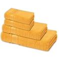 thumbnail image 6 of Melissa Linen, 4-Piece Bath Towel Set for Bathroom, (Bath Towel, Hand Towel, 2 Fingertips Towels), Absorbent and Soft, Honey Yellow, 6 of 9