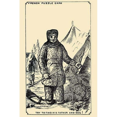 Hidden Pic Hidden in this picture is a man and a dog Where are they This image dates from the turn of the century and was the face of a trade card used as advertising The trick here was a series of hidden pic ()