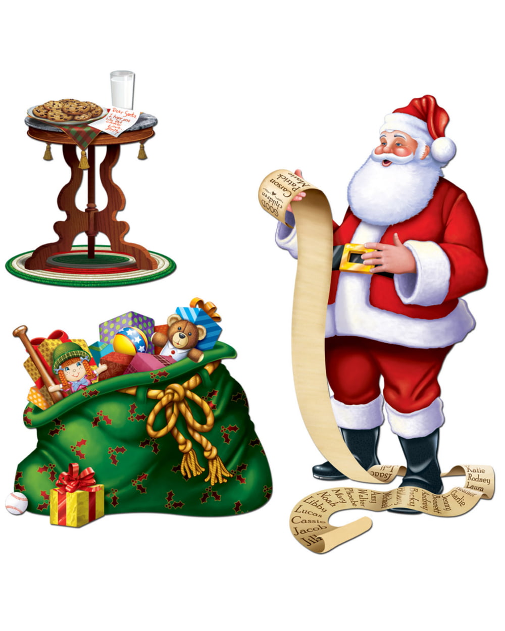 Giant Santa Toy Christmas Party Scene Setter Add-on Prop Santa's Decoration 5ft
