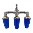 thumbnail image 2 of Colaxi 360 Rotating Nozzle Triple Nozzle Pressure Washer 1/4" Quick Connector Replaces Spray Tip for Car Wash Window Blue, 2 of 8