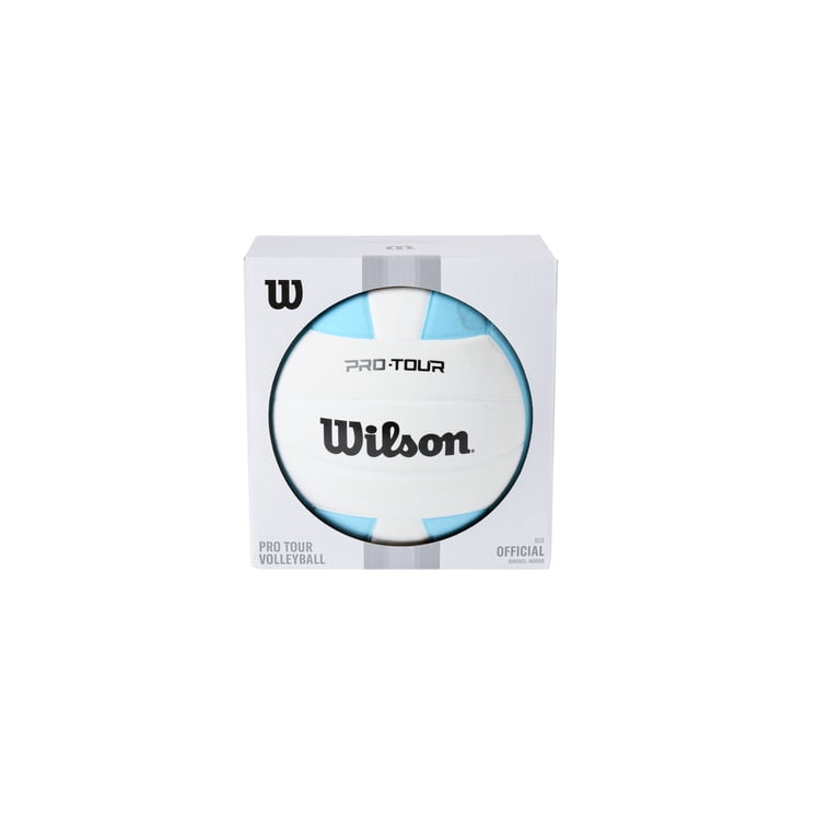 WILSON Ballon De Volley Indoor Pro Tour – Taille Officielle, Cuir Synthétique, Carcasse Enroulée, Pour Enfants 13+