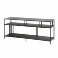 thumbnail image 5 of Evelyn&Zoe Cortland Rectangular TV Stand with Metal Shelves for TV's up to 60", Blackened Bronze, 5 of 9