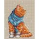 thumbnail image 3 of Cuadros Decorativos Kit de gatito de punto de cruz completo algodón 3 hebras estampado regalo de decoración de la habitación del hogar Ndcxsfigh Nuevos Originales, 3 of 9